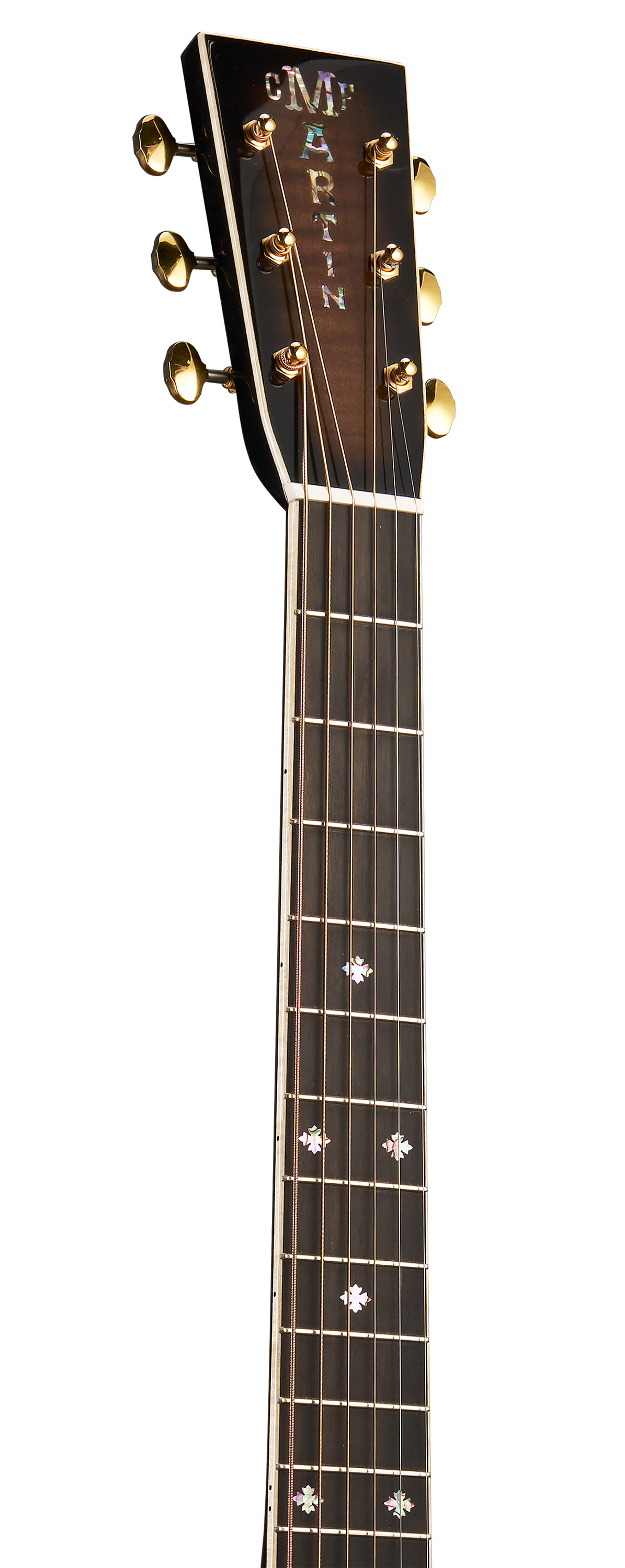 Headstock & Neck of Martin Custom Shop M Paisley Ember Burst Guitar image number 4
